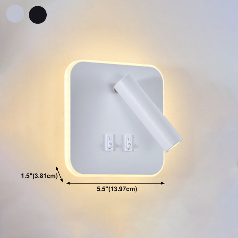Metal Reading Wall Light Fixture Modern Style Wall Light Sconce for Bedroom