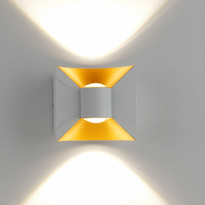 Square Shape Metal Wall Light Modern Style Multi Lights Wall Mount Light