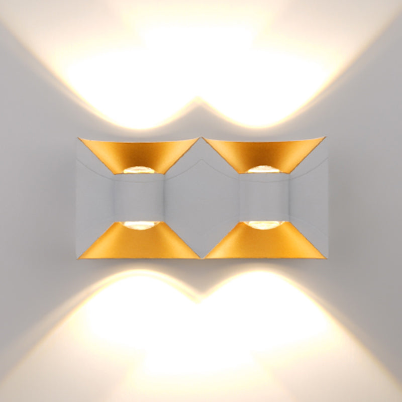 Square Shape Metal Wall Light Modern Style Multi Lights Wall Mount Light