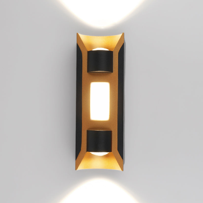 Square Shape Metal Wall Light Modern Style Multi Lights Wall Mount Light