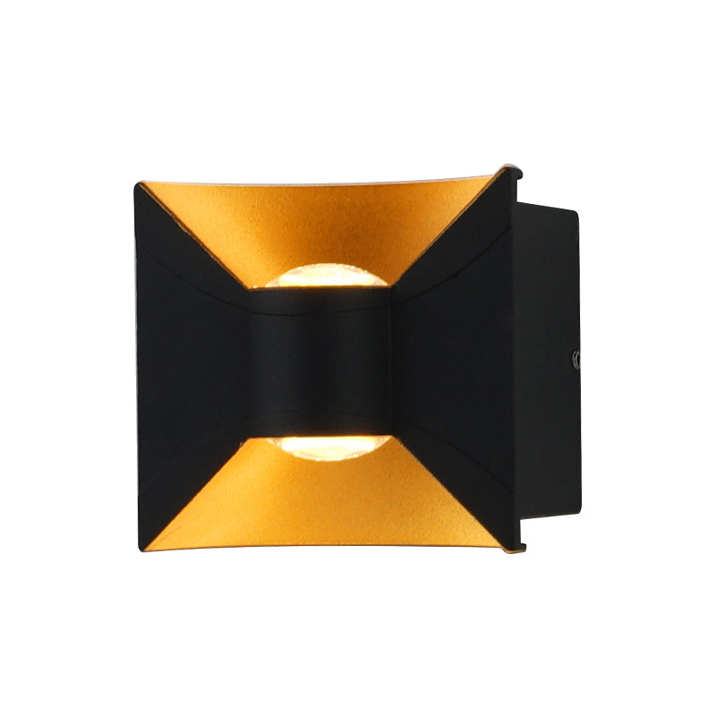 Square Shape Metal Wall Light Modern Style Multi Lights Wall Mount Light