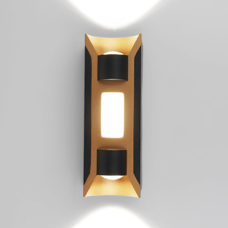 Square Shape Metal Wall Light Modern Style Multi Lights Wall Mount Light