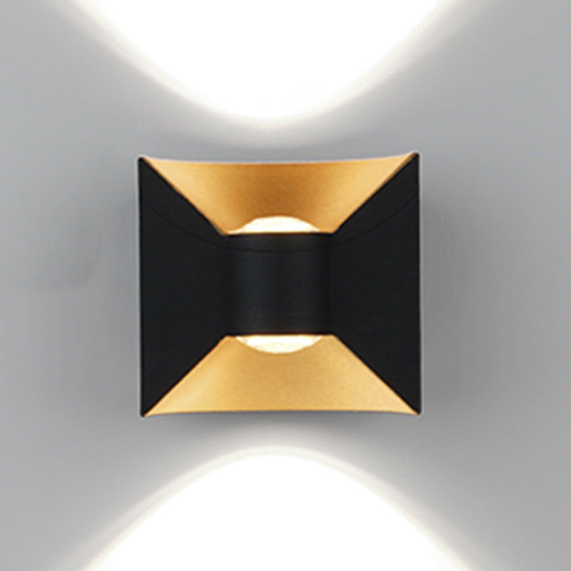 Square Shape Metal Wall Light Modern Style Multi Lights Wall Mount Light