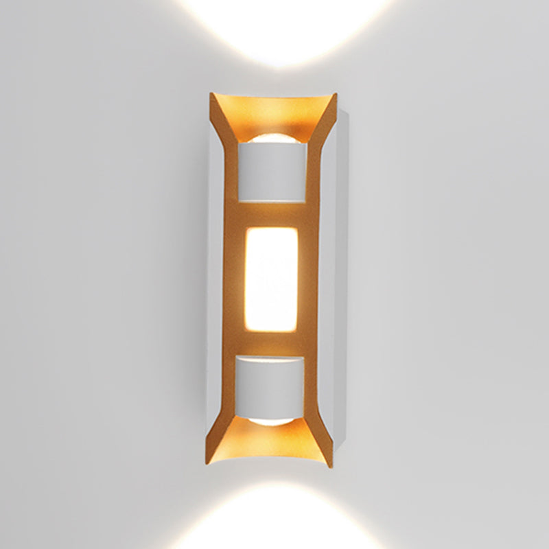 Square Shape Metal Wall Light Modern Style Multi Lights Wall Mount Light