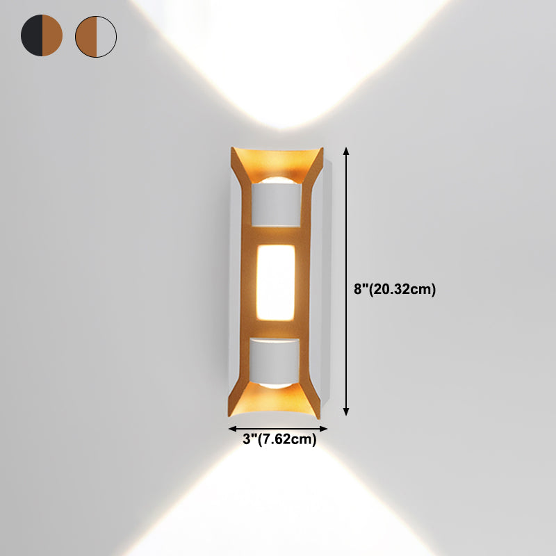 Square Shape Metal Wall Light Modern Style Multi Lights Wall Mount Light