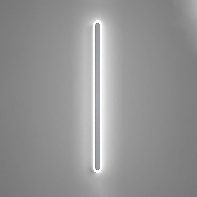 Luz de pared de metal de forma lineal Estilo moderno de 1 luces Luz de pared de 1 luces