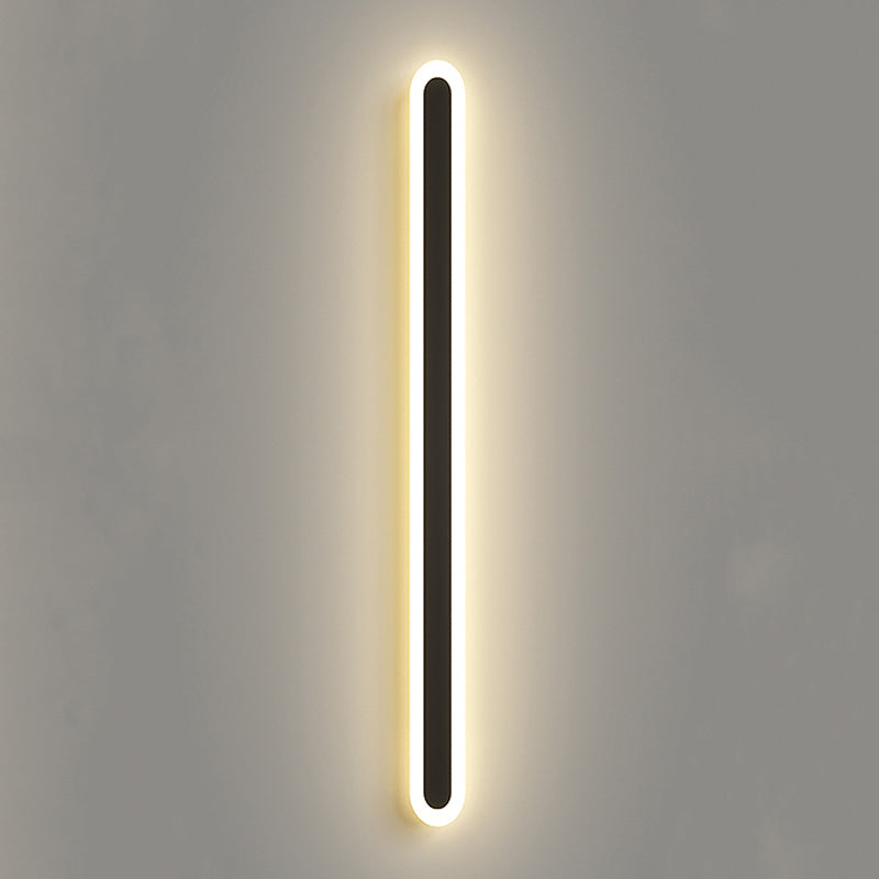 Linear Shape Metal Wall Light Modern 1 Light Wall Mount Light