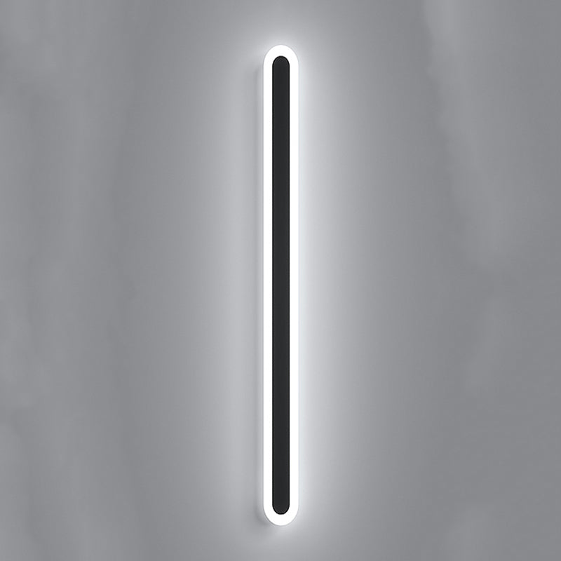 Linear Shape Metal Wall Light Modern 1 Light Wall Mount Light