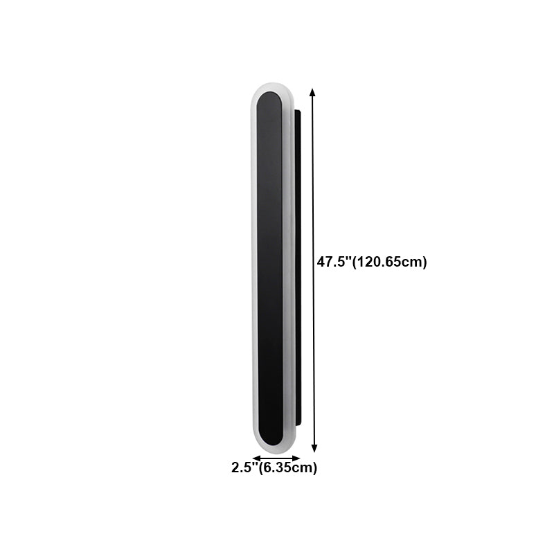 Linear Shape Metal Wall Light Modern 1 Light Wall Mount Light