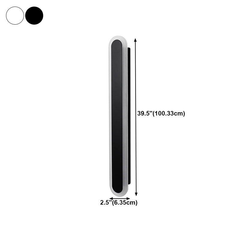 Linear Shape Metal Wall Light Modern 1 Light Wall Mount Light