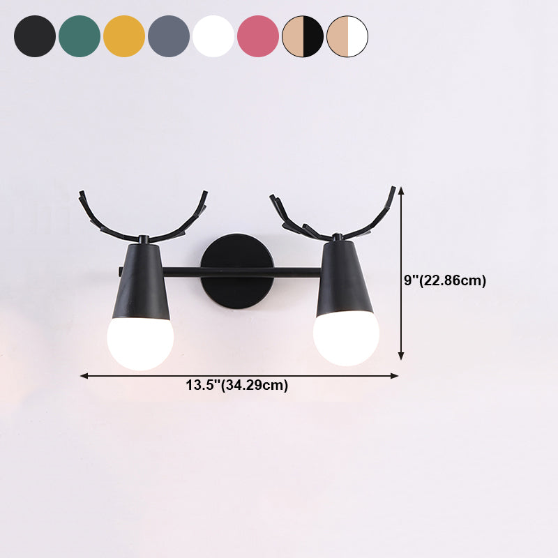 Multi Light Unique Wall Sconce Modern Style Metal Wall Lighting for Bedroom