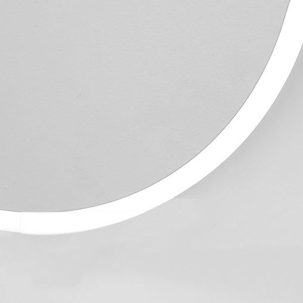 Round Shape Metal Wall Light Modern Style 1 Light Wall Mount Light in White