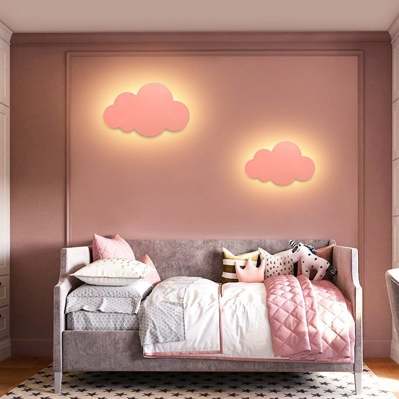 1 Light Cloud Wall Sconce Modern Style Metal Wall Lighting for Bedroom