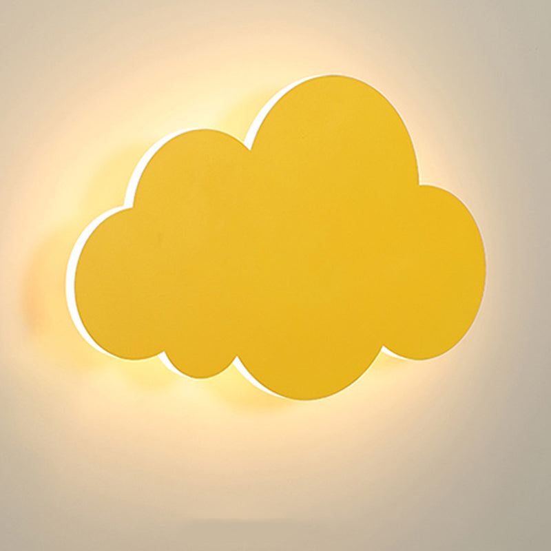 1 Light Cloud Wall Sconce Modern Style Metal Wall Lighting for Bedroom
