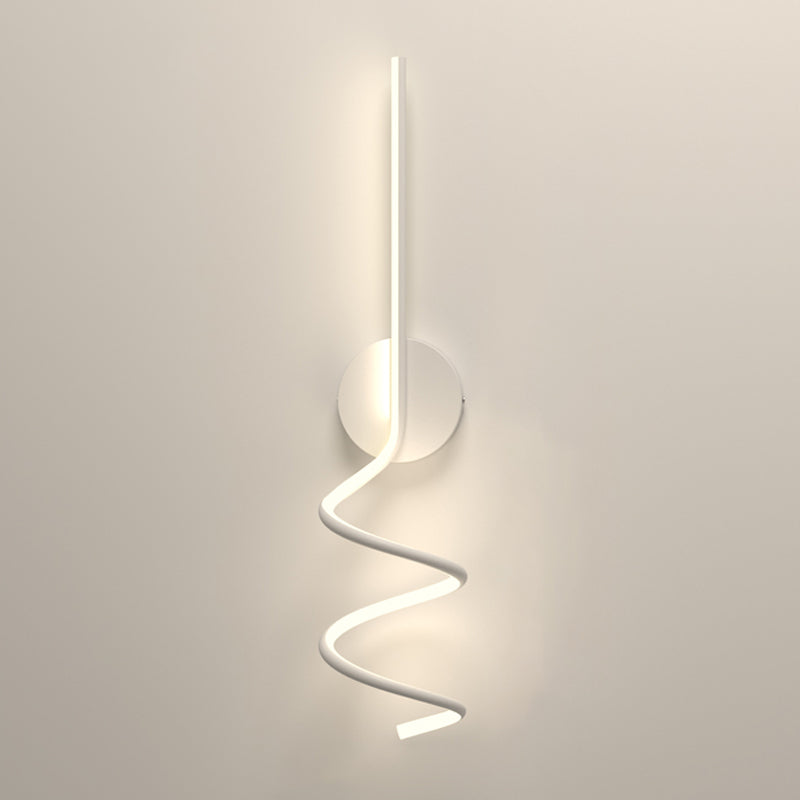 Modern Style Linear Shape Wall Sconce Metal 1 Light Wall Lighting for Living Room