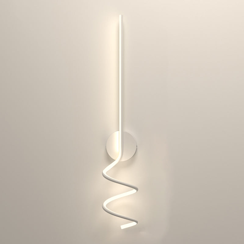 Modern Style Linear Shape Wall Sconce Metal 1 Light Wall Lighting for Living Room