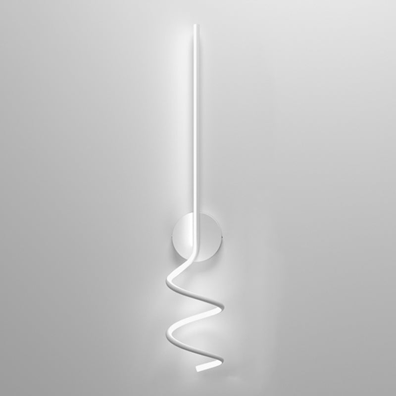 Modern Style Linear Shape Wall Sconce Metal 1 Light Wall Lighting for Living Room
