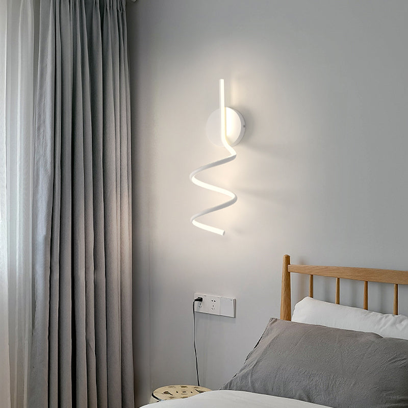Modern Style Linear Shape Wall Sconce Metal 1 Light Wall Lighting for Living Room