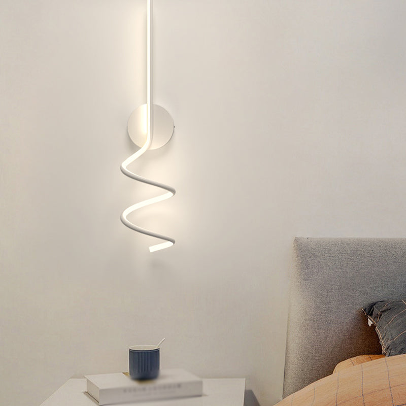 Modern Style Linear Shape Wall Sconce Metal 1 Light Wall Lighting for Living Room