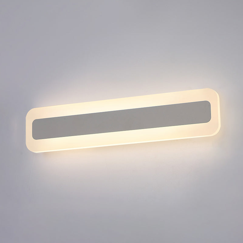 Luce da parete a forma lineare in metallo MODERNO MODERNO MODICA SPECCHIO MOLTO MOLTO MONTRO