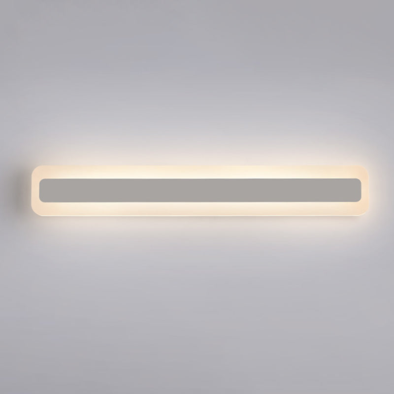 Luce da parete a forma lineare in metallo MODERNO MODERNO MODICA SPECCHIO MOLTO MOLTO MONTRO