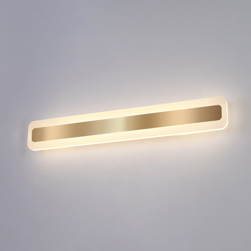 Luce da parete a forma lineare in metallo MODERNO MODERNO MODICA SPECCHIO MOLTO MOLTO MONTRO