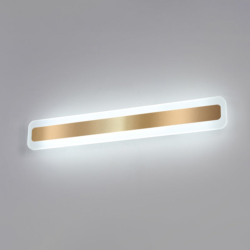 Luce da parete a forma lineare in metallo MODERNO MODERNO MODICA SPECCHIO MOLTO MOLTO MONTRO
