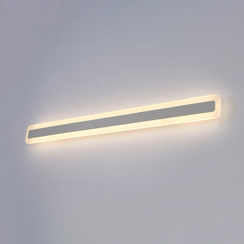 Luce da parete a forma lineare in metallo MODERNO MODERNO MODICA SPECCHIO MOLTO MOLTO MONTRO