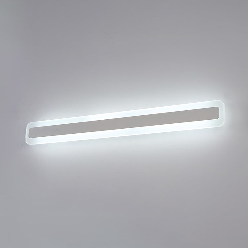 Luce da parete a forma lineare in metallo MODERNO MODERNO MODICA SPECCHIO MOLTO MOLTO MONTRO