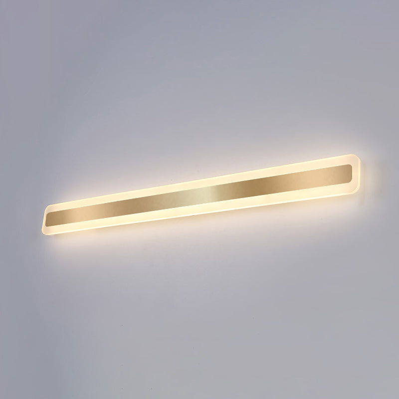 Luce da parete a forma lineare in metallo MODERNO MODERNO MODICA SPECCHIO MOLTO MOLTO MONTRO