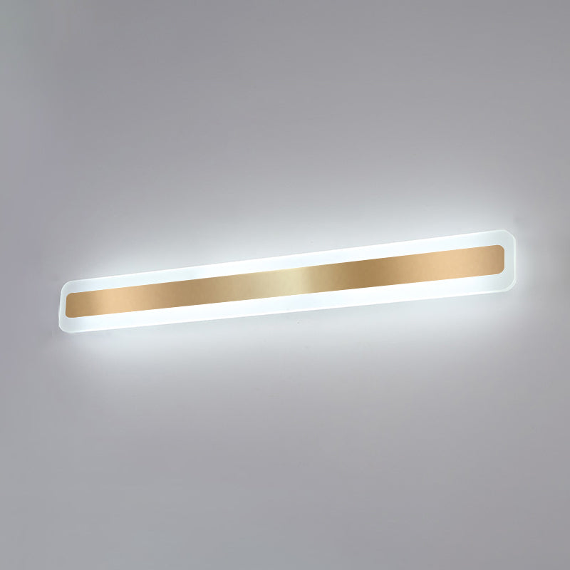 Luce da parete a forma lineare in metallo MODERNO MODERNO MODICA SPECCHIO MOLTO MOLTO MONTRO