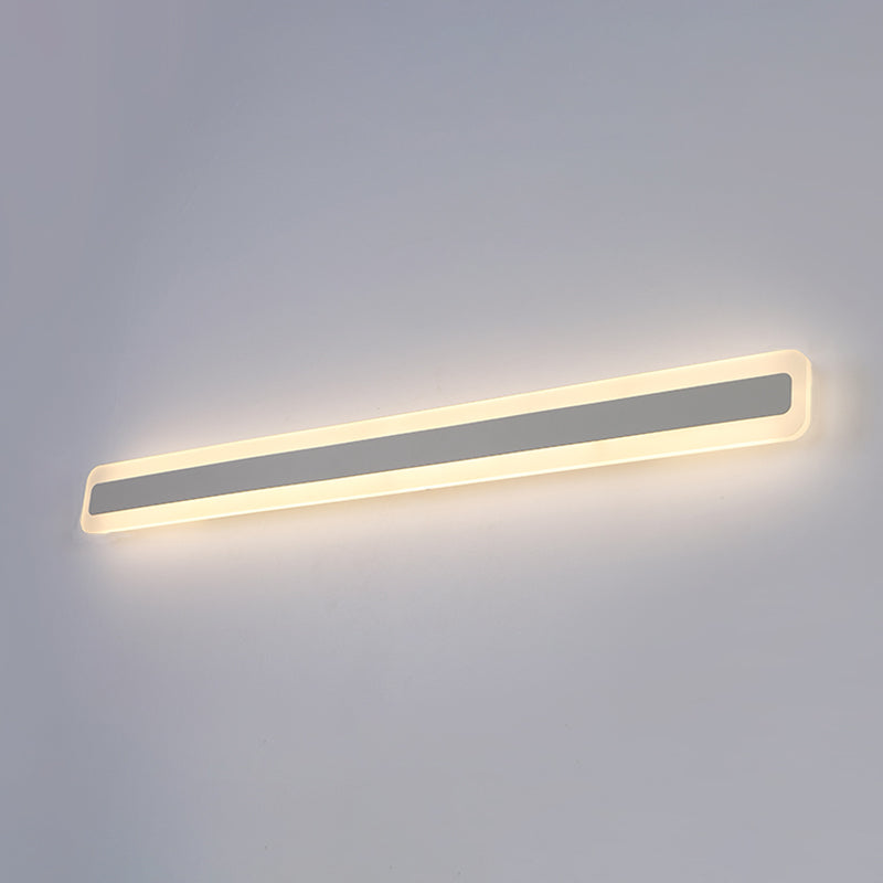 Luce da parete a forma lineare in metallo MODERNO MODERNO MODICA SPECCHIO MOLTO MOLTO MONTRO