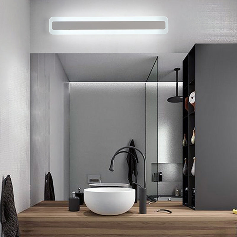 Luce da parete a forma lineare in metallo MODERNO MODERNO MODICA SPECCHIO MOLTO MOLTO MONTRO