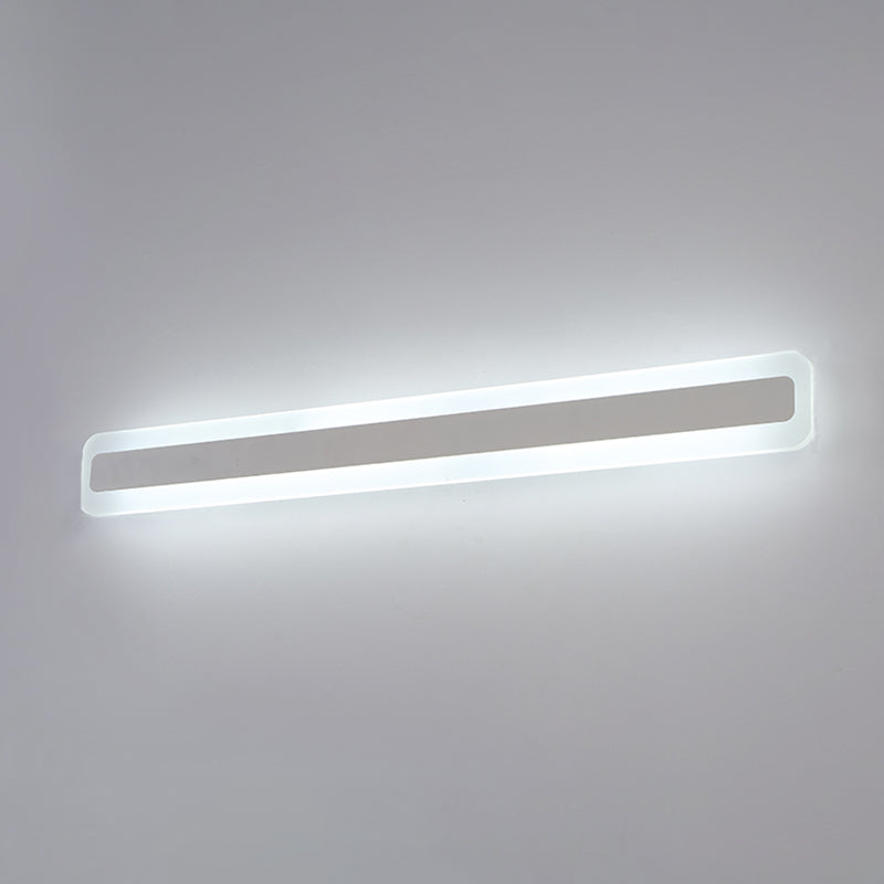 Luce da parete a forma lineare in metallo MODERNO MODERNO MODICA SPECCHIO MOLTO MOLTO MONTRO