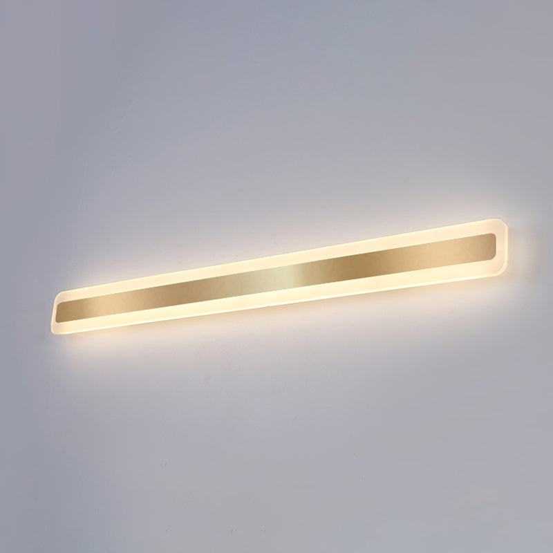 Luce da parete a forma lineare in metallo MODERNO MODERNO MODICA SPECCHIO MOLTO MOLTO MONTRO