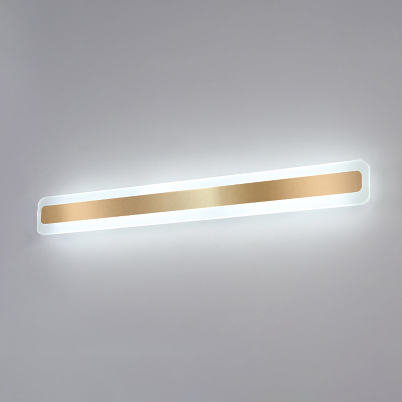 Luce da parete a forma lineare in metallo MODERNO MODERNO MODICA SPECCHIO MOLTO MOLTO MONTRO