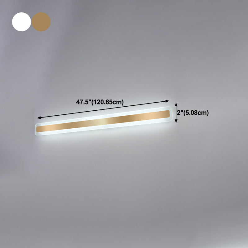 Luce da parete a forma lineare in metallo MODERNO MODERNO MODICA SPECCHIO MOLTO MOLTO MONTRO