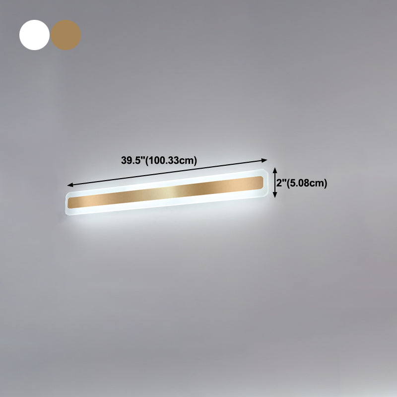 Luce da parete a forma lineare in metallo MODERNO MODERNO MODICA SPECCHIO MOLTO MOLTO MONTRO