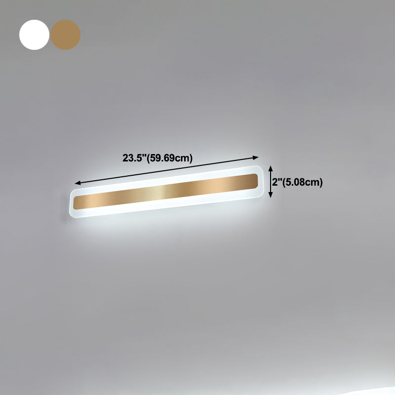 Luce da parete a forma lineare in metallo MODERNO MODERNO MODICA SPECCHIO MOLTO MOLTO MONTRO