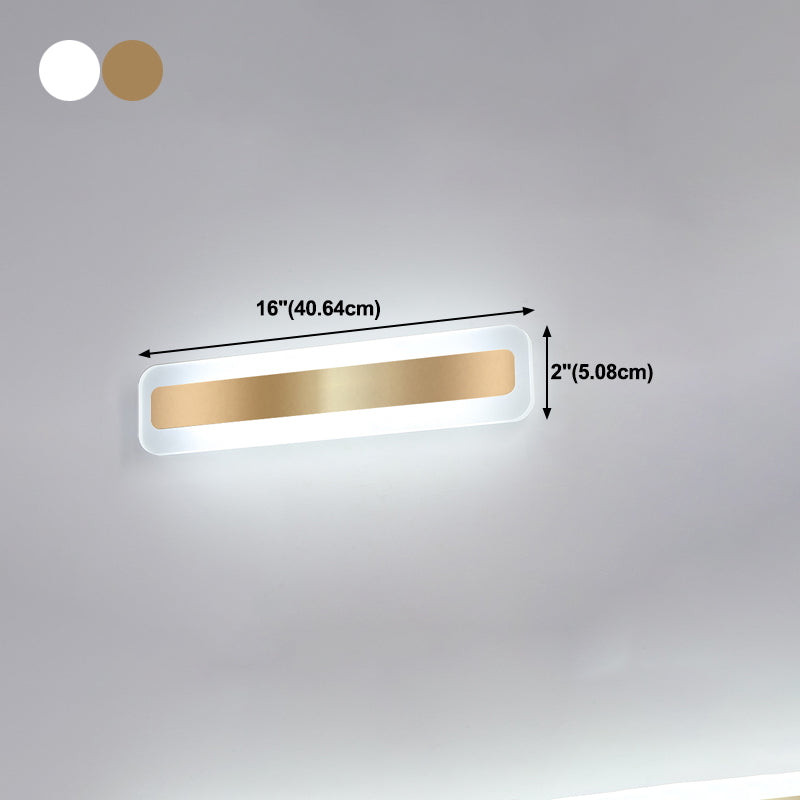 Luce da parete a forma lineare in metallo MODERNO MODERNO MODICA SPECCHIO MOLTO MOLTO MONTRO