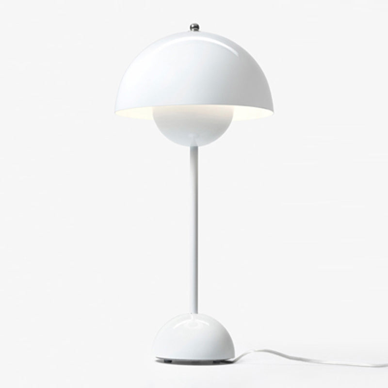 Domed Table Light Simplicity Style Metal Night Table Lamp for Bedside