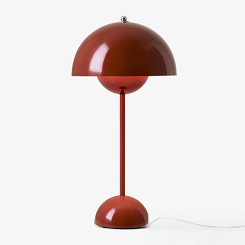 Domed Table Light Simplicity Style Metal Night Table Lamp for Bedside