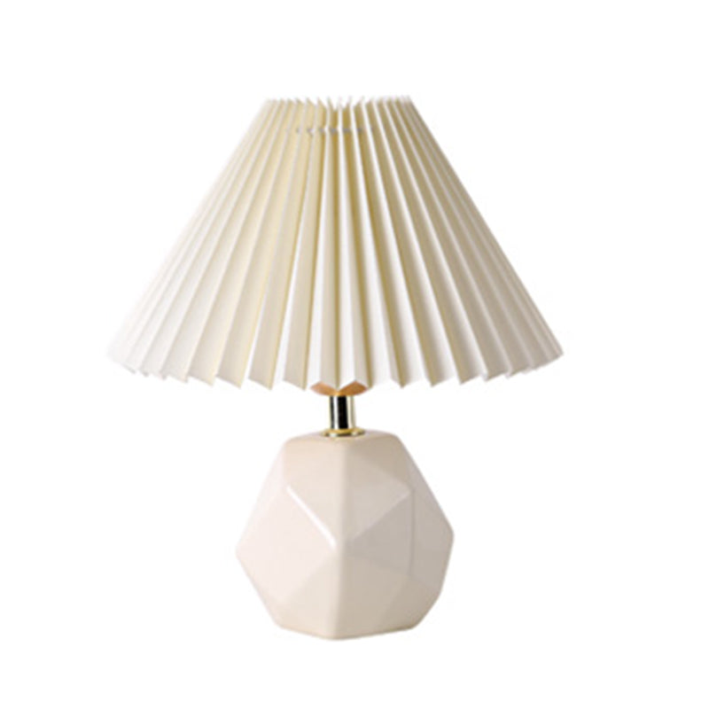 Modern Simple Table Lamp Ceramics Base Colorful Bulb Table Light for Living Room