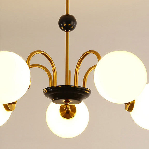 Modern Hanging Pendant Lights Simplicity Style Glass Shade Chandelier Light