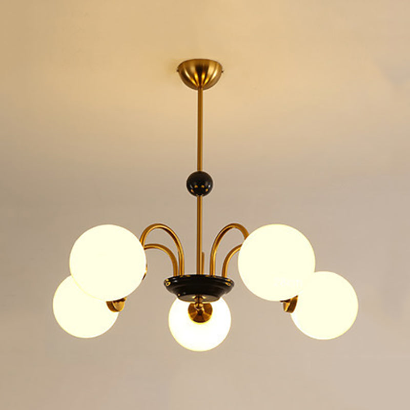 Modern Hanging Pendant Lights Simplicity Style Glass Shade Chandelier Light