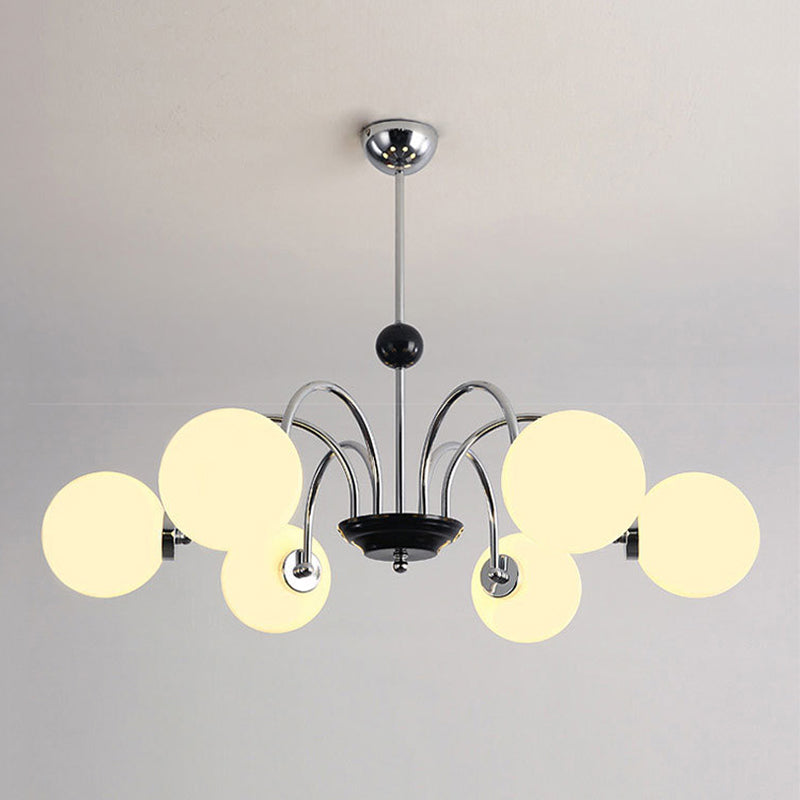 Modern Hanging Pendant Lights Simplicity Style Glass Shade Chandelier Light