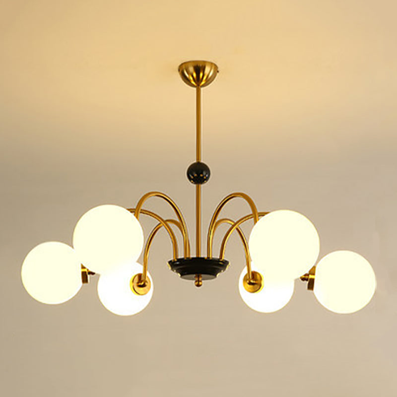 Modern Hanging Pendant Lights Simplicity Style Glass Shade Chandelier Light