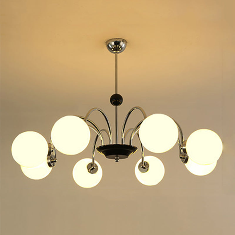 Modern Hanging Pendant Lights Simplicity Style Glass Shade Chandelier Light