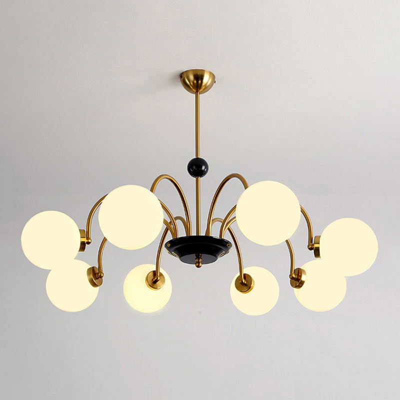 Modern Hanging Pendant Lights Simplicity Style Glass Shade Chandelier Light