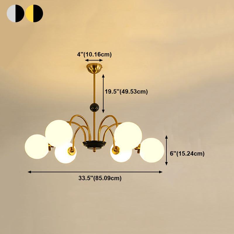 Modern Hanging Pendant Lights Simplicity Style Glass Shade Chandelier Light